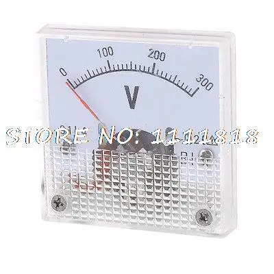 AC 0-300V Volt Medidor de tensão frontal quadrado Voltímetro analógico 91L4