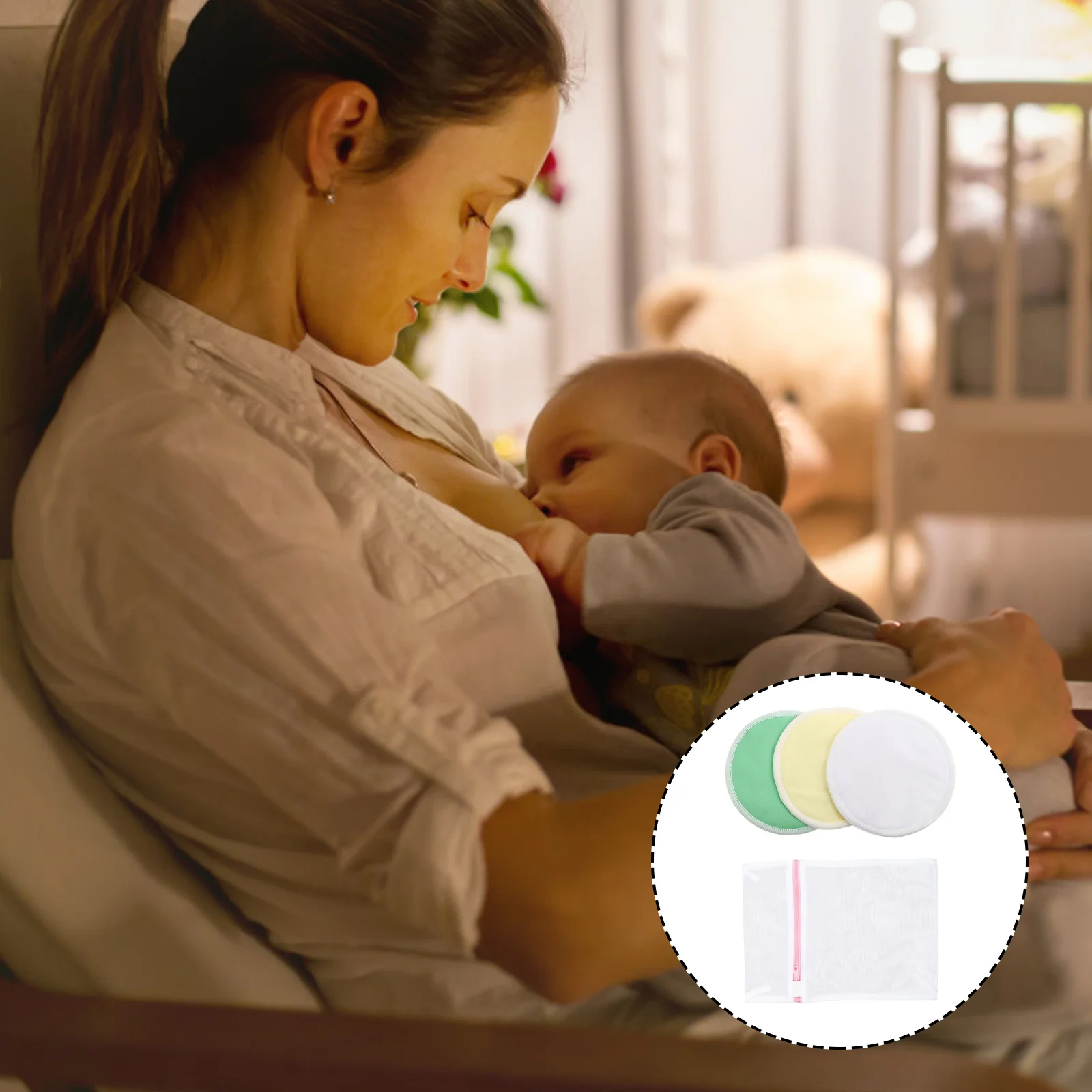 

4 шт. прокладки для кормления, мембрана из ТПУ, утолщенные многоразовые прокладки для грудного вскармливания, мгновенное впитывание, моющиеся подушки для груди