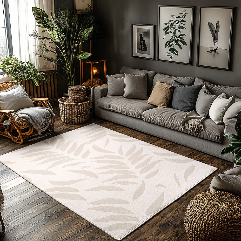 Stylish Palm Leaf Doormat Indoor Outdoor Welcome Mat Tropical Home Decor Area Rug Entrance Floor Mat Coastal Beach Theme Floor C