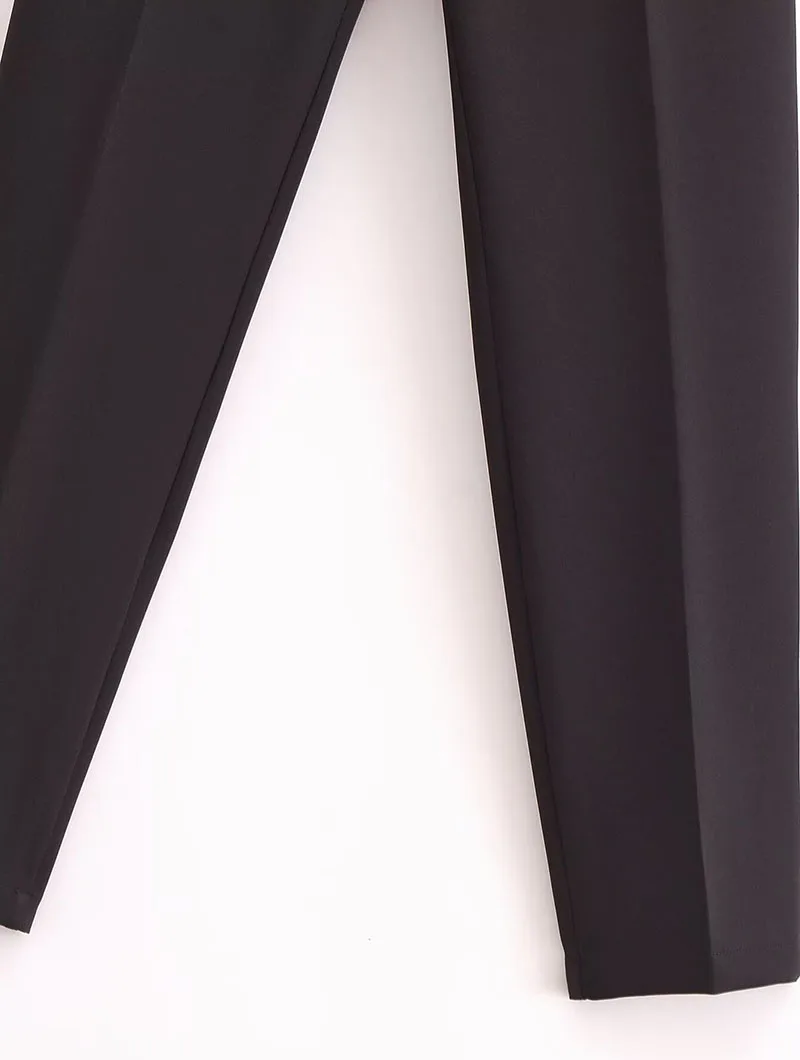 Solid Color All-Match Women's Suit Pants Casual Simple Office Occupation Lady Pencil Trousers High Waist Slimming Long Pants