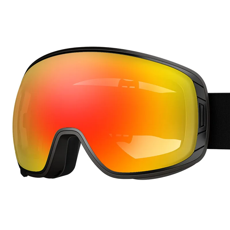 2026 Outdoor Ski Goggles Large Spherical Magnetic Ski Goggles Unisex Double-Layer Anti-Fog Ski Glasses