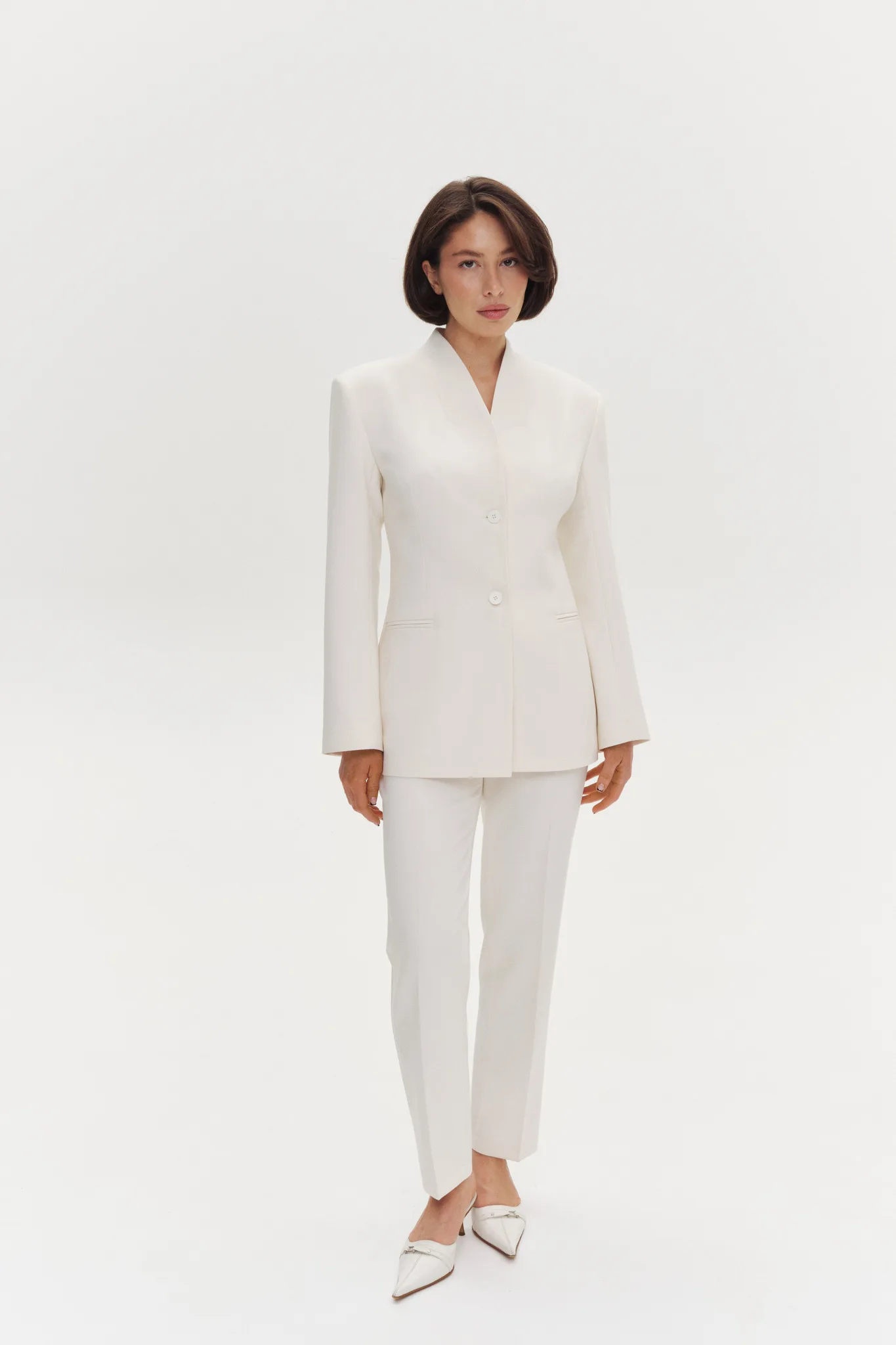 

LIMO 2026 New Women's Formal Suit | Stand Collar Single Breasted Blazer & Trousers Set | Office Lady Business Workwear