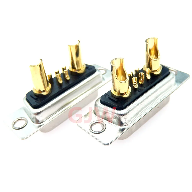 7W2 30A Gold plated MALE FEMALE high current CONNECTOR D-SUB adapter solder type 5+2 plug jack high power 7 Power Position