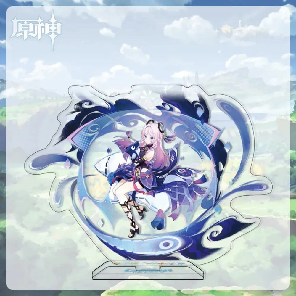 Anime Yuanshen Impact Figure VARKA ZIBAI Varesa Kyryll Chudomirovich Flins Acrylic Stand Model Plate Desk Decor Standing Sign