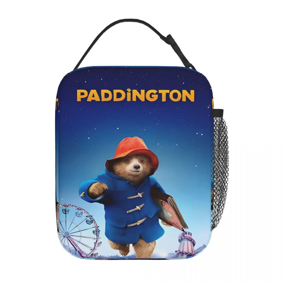 

Paddington Brown Bear Movie Insulated Lunch Bags Thermal Bag Meal Container Cartoon Leakproof Tote Lunch Box Food Bag College