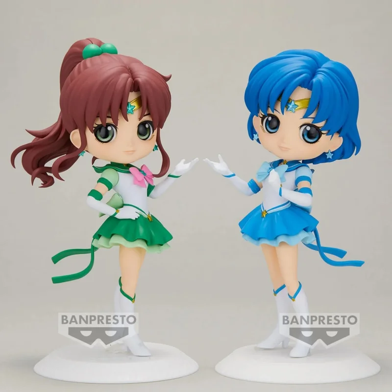 BANDAI Anime Sailor Moon Cosmos Qposket Eternal Sailor Jupiter Action Figures Pvc Statue Model Collectible Ornament Toy Kid Gift