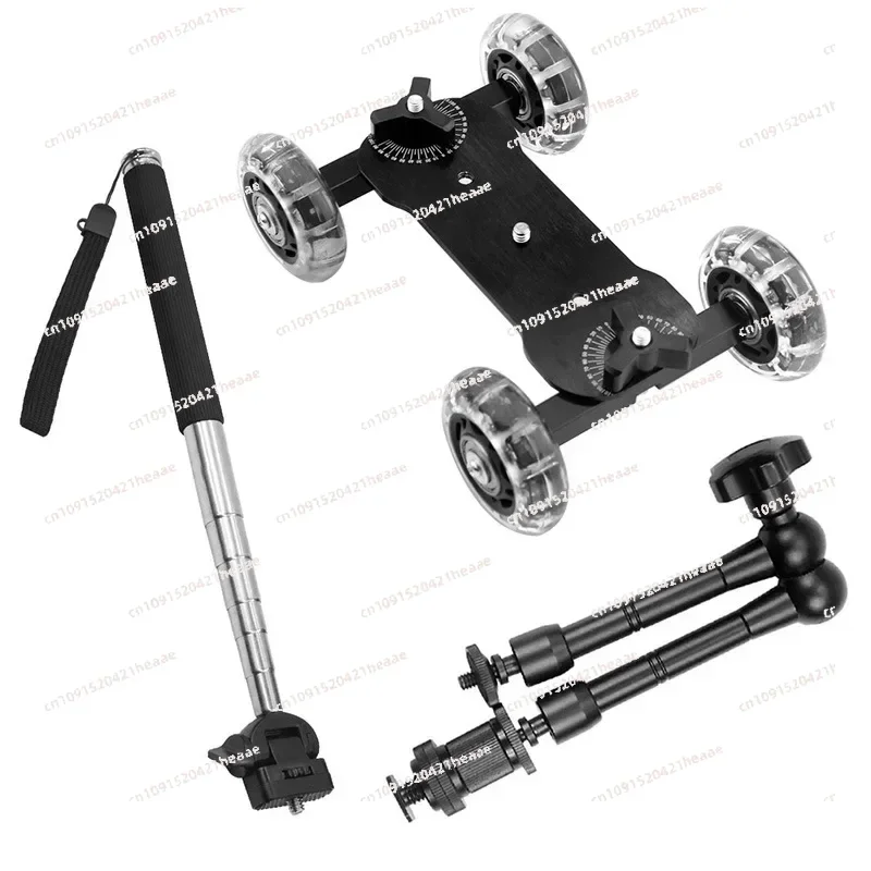 Suitable for directional roller shooting car, mini video car stabilizer, digital SLR camera, camera table slider,