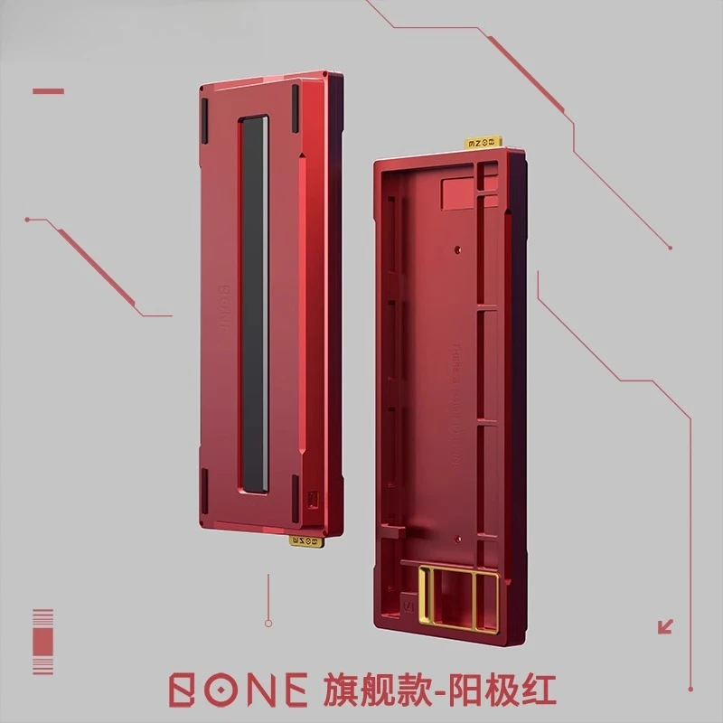 Wooting80HE eje magnético PCB carcasa de aluminio personalizada gamezone