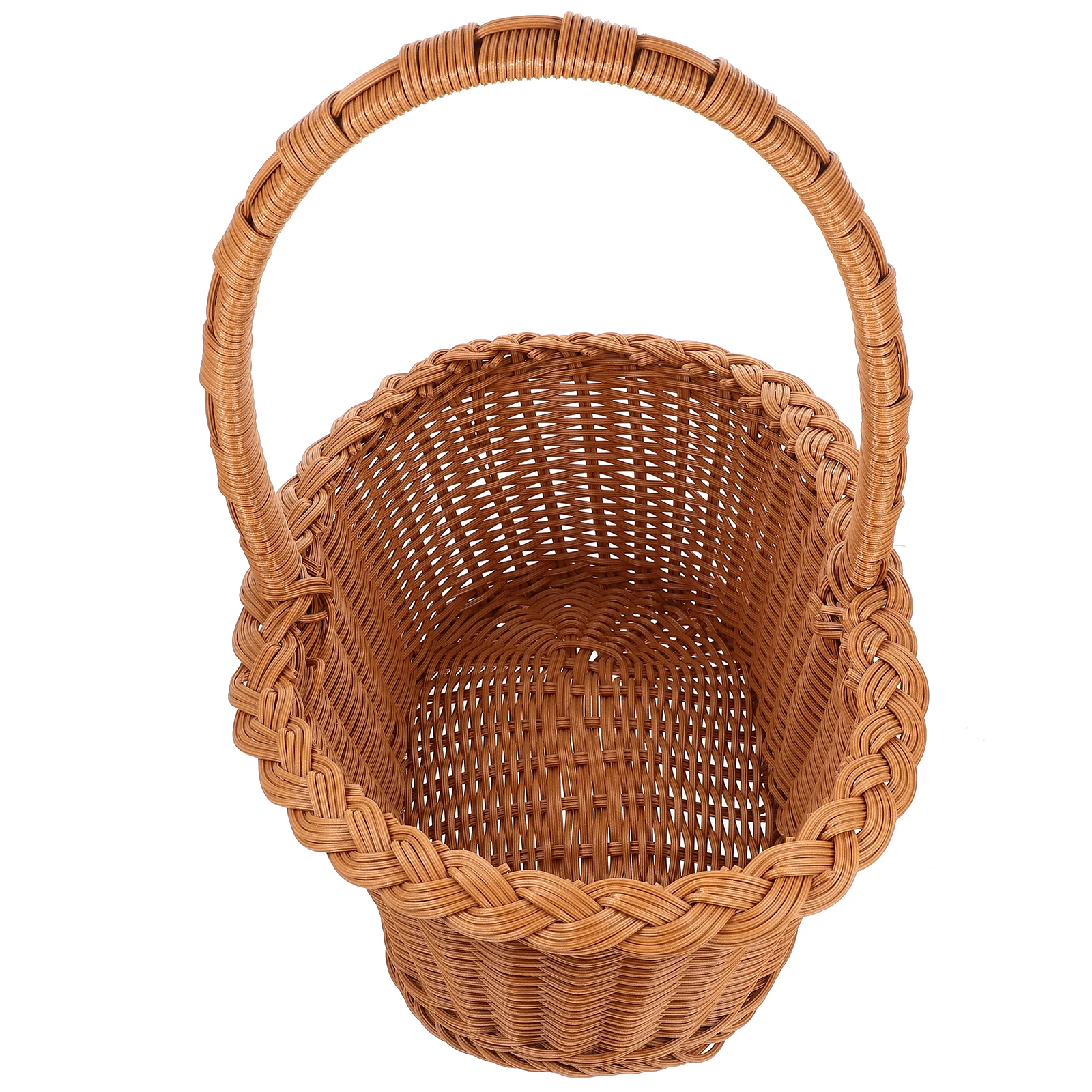 

Handheld Fruit Basket Premium Woven Multi-Function Storage Picnic Wedding Party Decorative Home Office Gift Daily Accessories