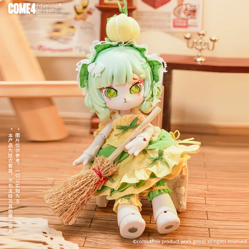 COME4FREE Healing Nurse Disease Tour Mushroom Power Baby Clothes OB11 Doll BJD Doll Clothes Doll Skirts Dress up Accessories