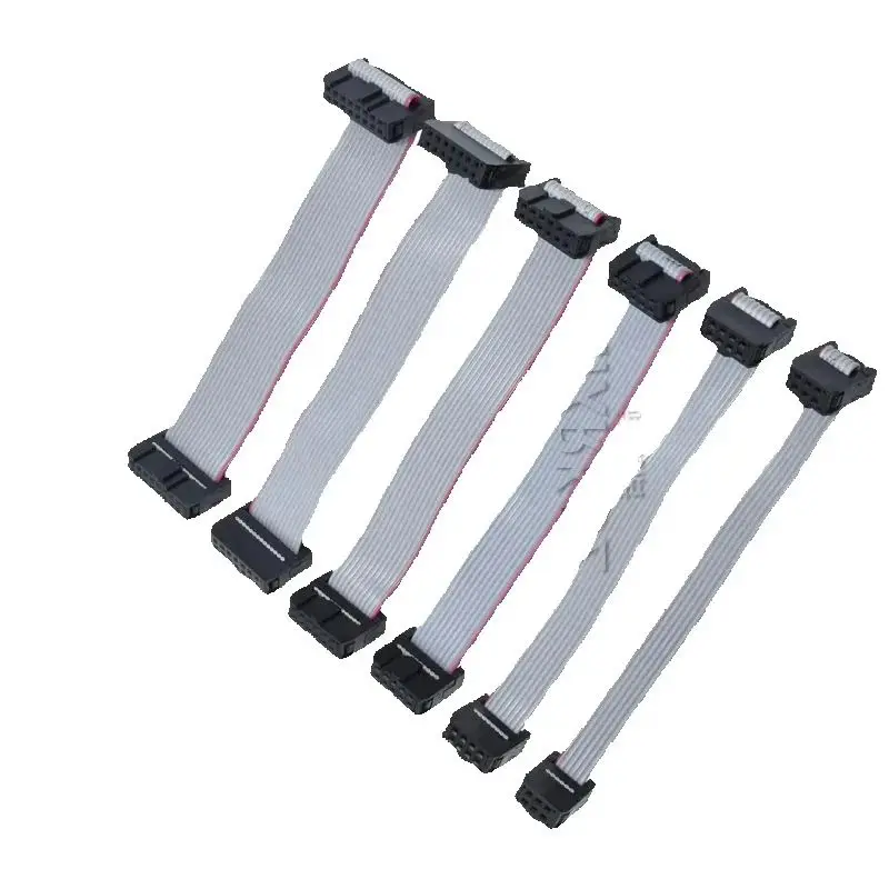 

IDC 2.54mm pitch 50cm 500mm JTAG gray flat ribbon data 8/10/18/20/24/30/34-64p electronic printer cable extension for Arduino..