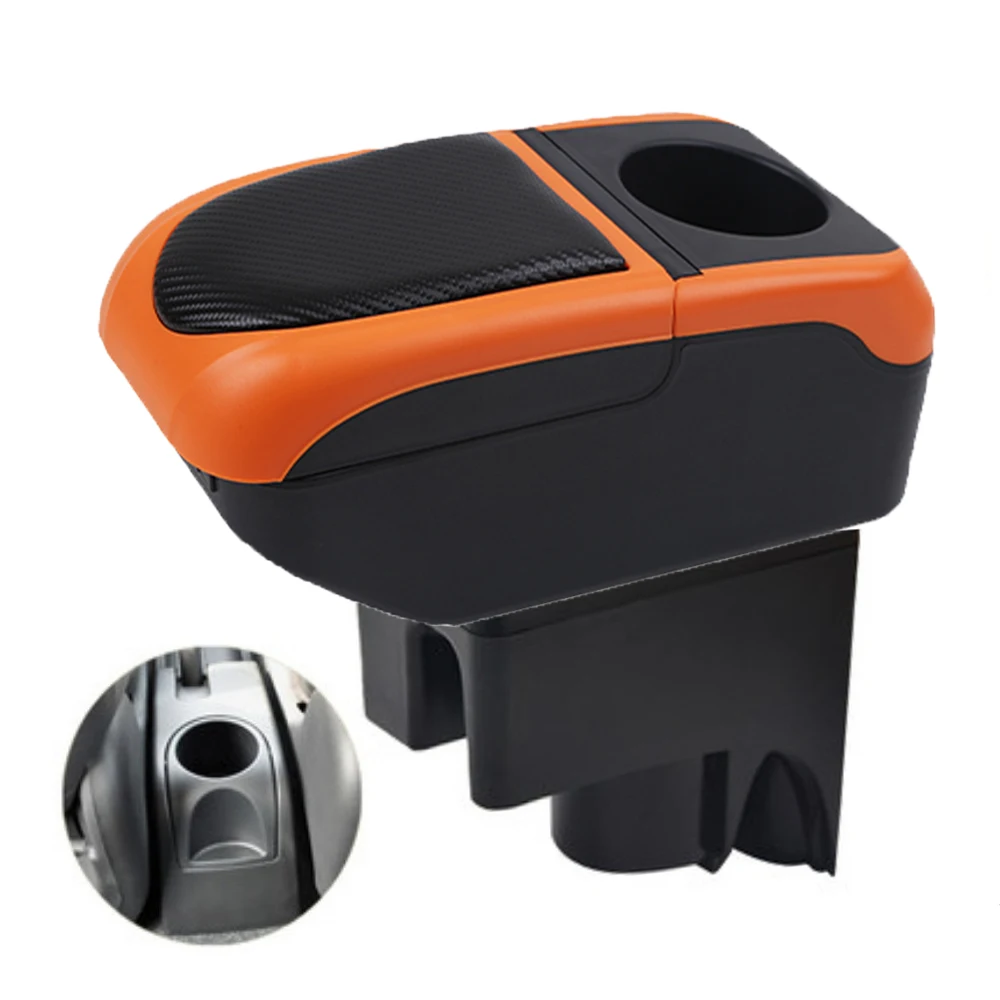 For Nissan Livina Armrest Box Arm Elbow Rest Center Console Storage Case with Cup Holder USB Port