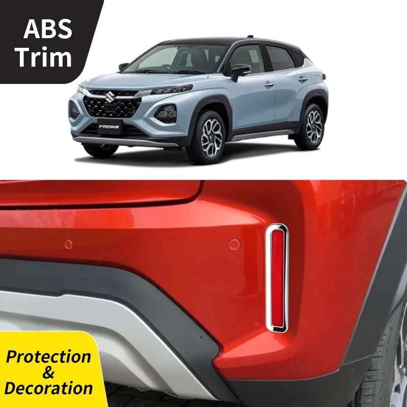 

Подходит для Suzuki 2025 FRONX WDB3S WEB3S задний бампер противотуманная фара декоративная рамка 2 шт. АБС-пластик внешние аксессуары для автомобиля