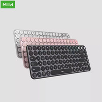 Youpin MIIIW Mini Dual Mode Keyboard Wireless Bluetooth-compatible 85 Keys 2.4GHz Multi System For Office Computer Laptop Tablet