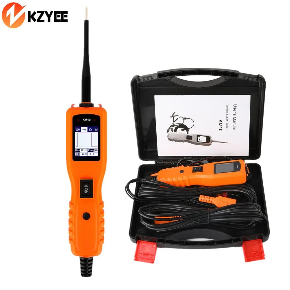 

KM10 Automotive Circuit Tester Power Circuit Probe Kit Electrical System Diagnostic Tool 12V 24V Voltage Electrical System Tests