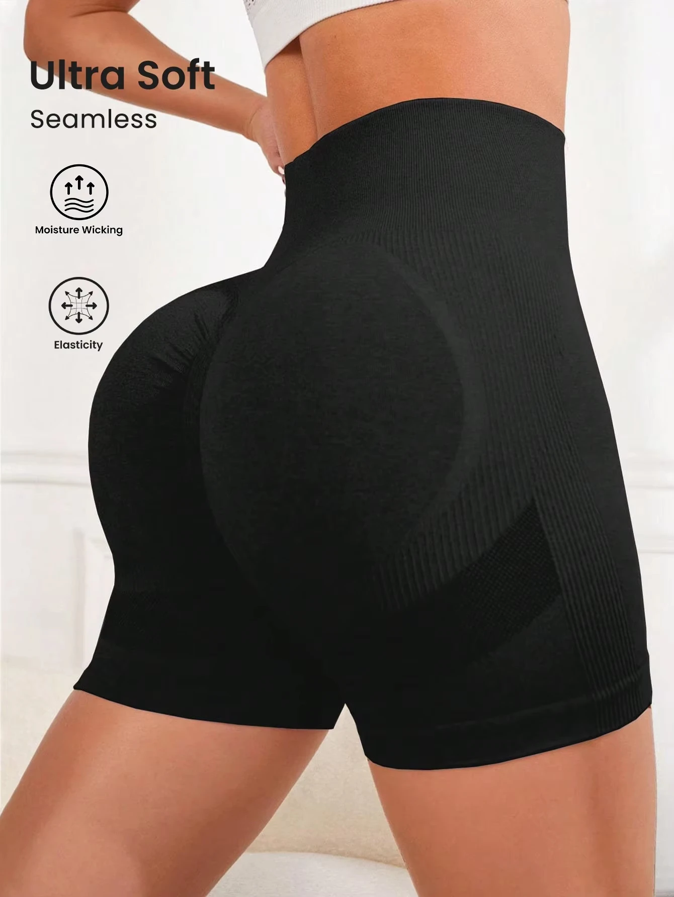 Women Yoga Shorts High Waist Workout Shorts Fitness Yoga Lift Butt Fitness Ladies Yoga Gym Running Short Pants Sportswear