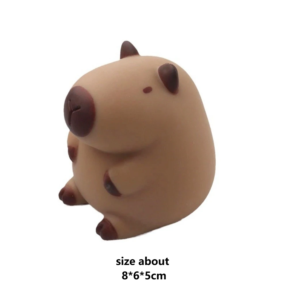 새로운 만화 Capybara 짜기 장난감 크리 에이 티브 핀치 스트레스 릴리프 감압 장난감 밀가루 동물 손가락 끝 Fidget 감각 장난감