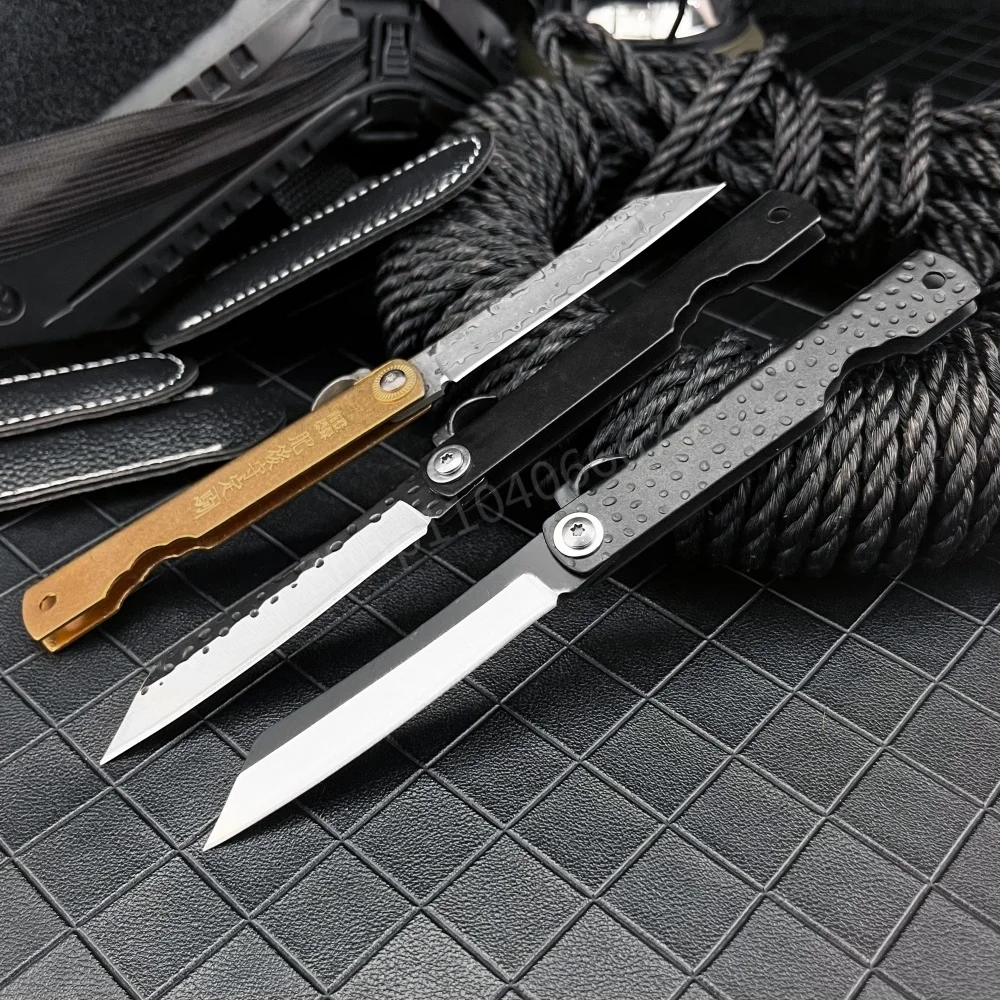 Higonokami Japanese Forged Steel Folding Knife Outdoor Sharp Pocket Survival Hunting Knife Cutting Camping Defense EDC Tool