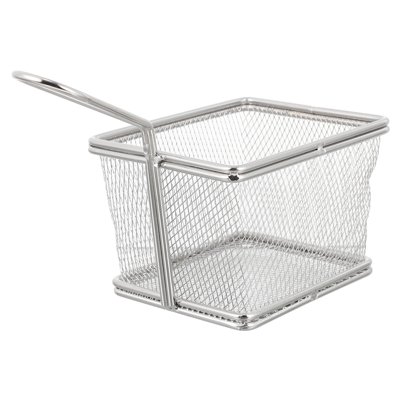 

Stainless Steel Fry Basket Kitchen Frying Practical Filter Multipurpose Storage Household Snacks Oil Heat Resistant