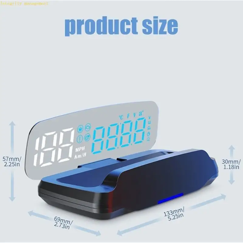 

242D Versatile Car HUD Display Plugs & Plays OBD2 HUD Head Up Display Auto Spare Part
