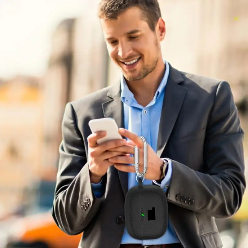 Capa silicone resistente à poeira para fones ouvido Beam com mosquetão