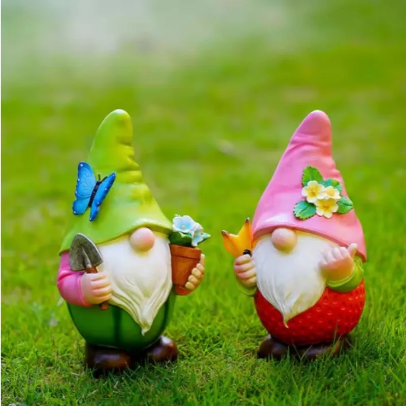 ornaments-fruit-spirit-statue-butterfly-flower-garden-crafts-outdoor-cute-watermelon-faceless-dwarf-sculpture-resin-solar-lamp