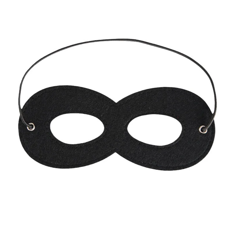 10 Uds. Máscaras de superhéroe máscara de ojos de fieltro superhéroe Cosplay conjunto especial de accesorios para Halloween Navidad fiestas de cumpleaños