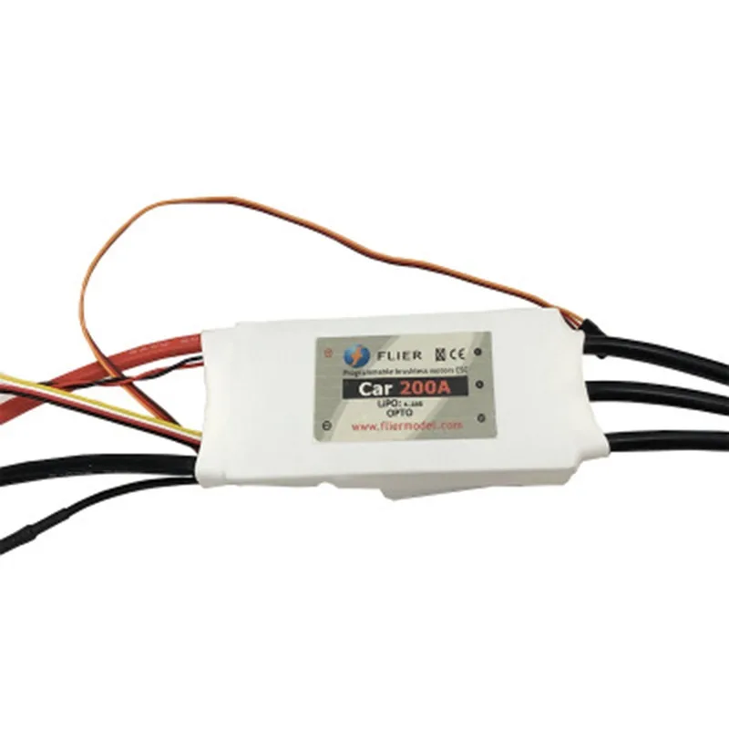 

FLIER 200A 22S ESC High-current High-voltage Brushless RC Electronic Speed Controller for RC Car Race Car