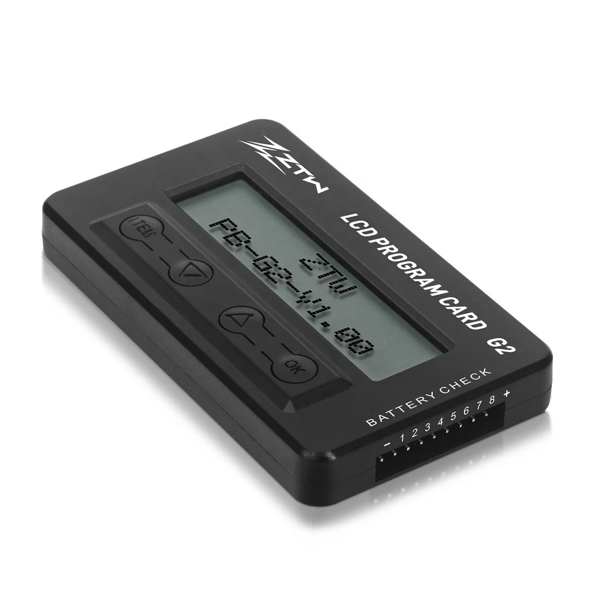 ZTW G2 Servo probador voltímetro de batería caja de tarjeta de programa LCD multifuncional Beatles/Shark/Mantis Slim Series juguete de Control remoto