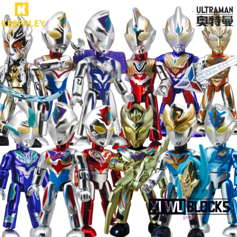 

Keeppley Building Blocks Ultraman Flash Vol.7 Ultraman Decker Dynamic Type Ultraman Dyna Assembled Movable Model Ornament Toy