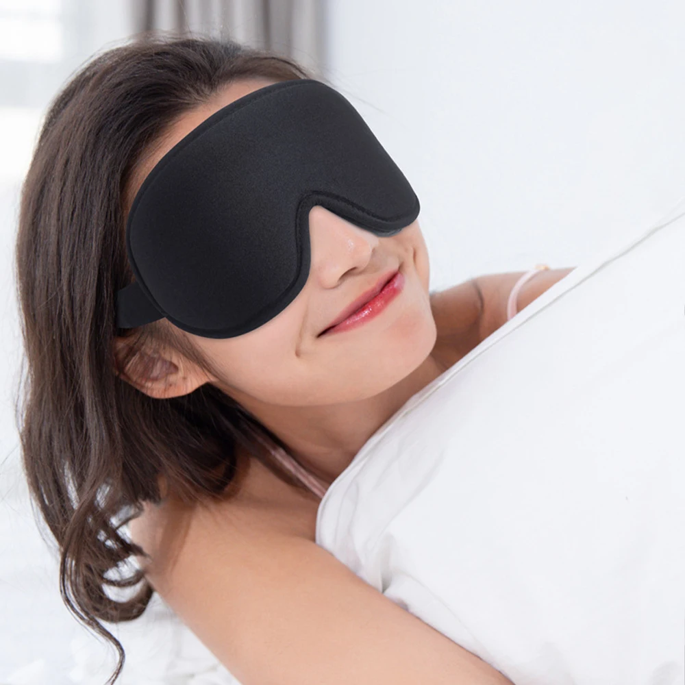 Electric Heating Sleep Mask 3D Eyeshade Blindfold Sleeping Aid Soft Face Mask Eyepatch Eye Massager Fatigue Relief Slaapmasker