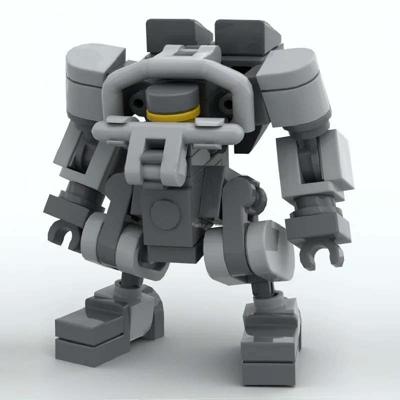 Moc bloco de construção pequena armadura robô exoesqueleto mecha guerreiro modelo ornamento montagem brinquedo diy crianças educação brinquedos crianças presente