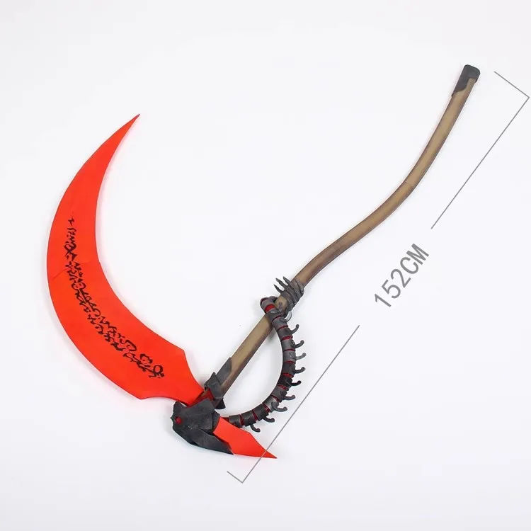 Guilty Gear Testament TE Cosplay Weapon Sickle Reaping Hook Prop for Halloween Christmas Party COS Show Gift Accessory 152CM