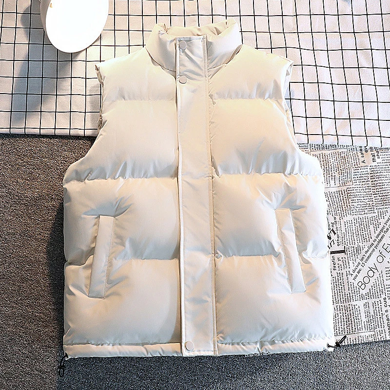 2023 Spring and Autumn New Hong Kong Style Japanese Light Luxury Warm Vest Trend Hong Kong Style Versatile Coat Top for Men