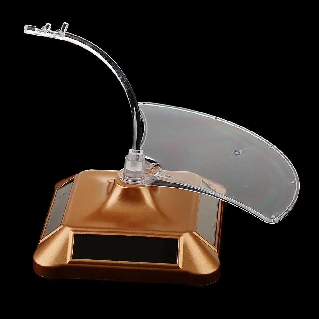 Rotating Eyeglass Jewellery Display Stand Solar Powered Acrylic Turntable Retail Shop Display for Store Exhibitions