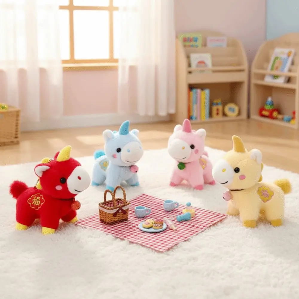 Rugzak hanger 12cm pony sleutelhanger mascotte creatieve knuffeldier sleutelhanger zachte cartoon dier paard hanger hanger decor