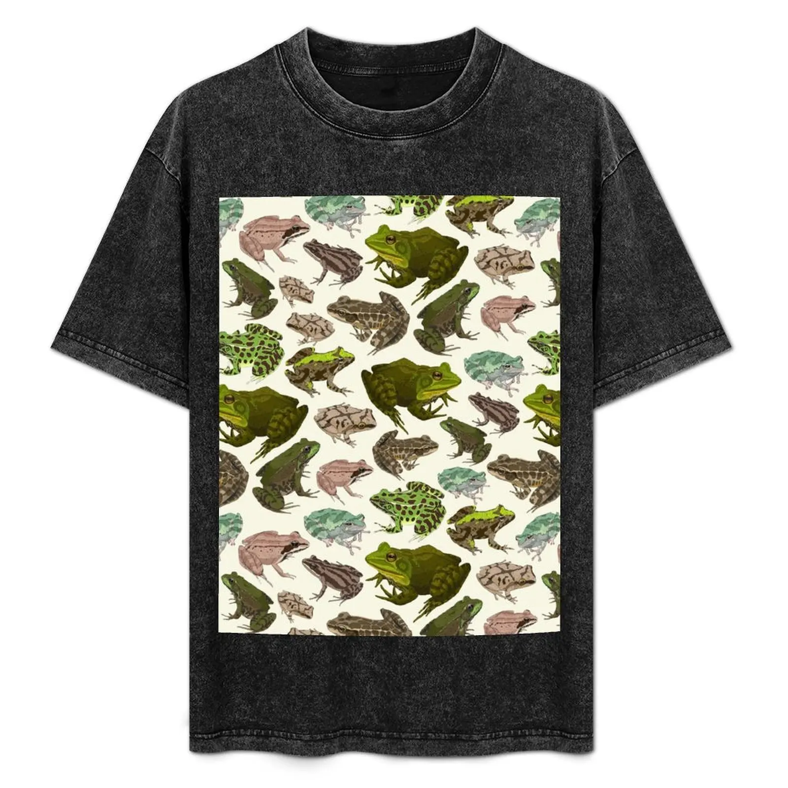 

For the Love of Frogs T-Shirt Anti-Fade Casual Tee Shirt