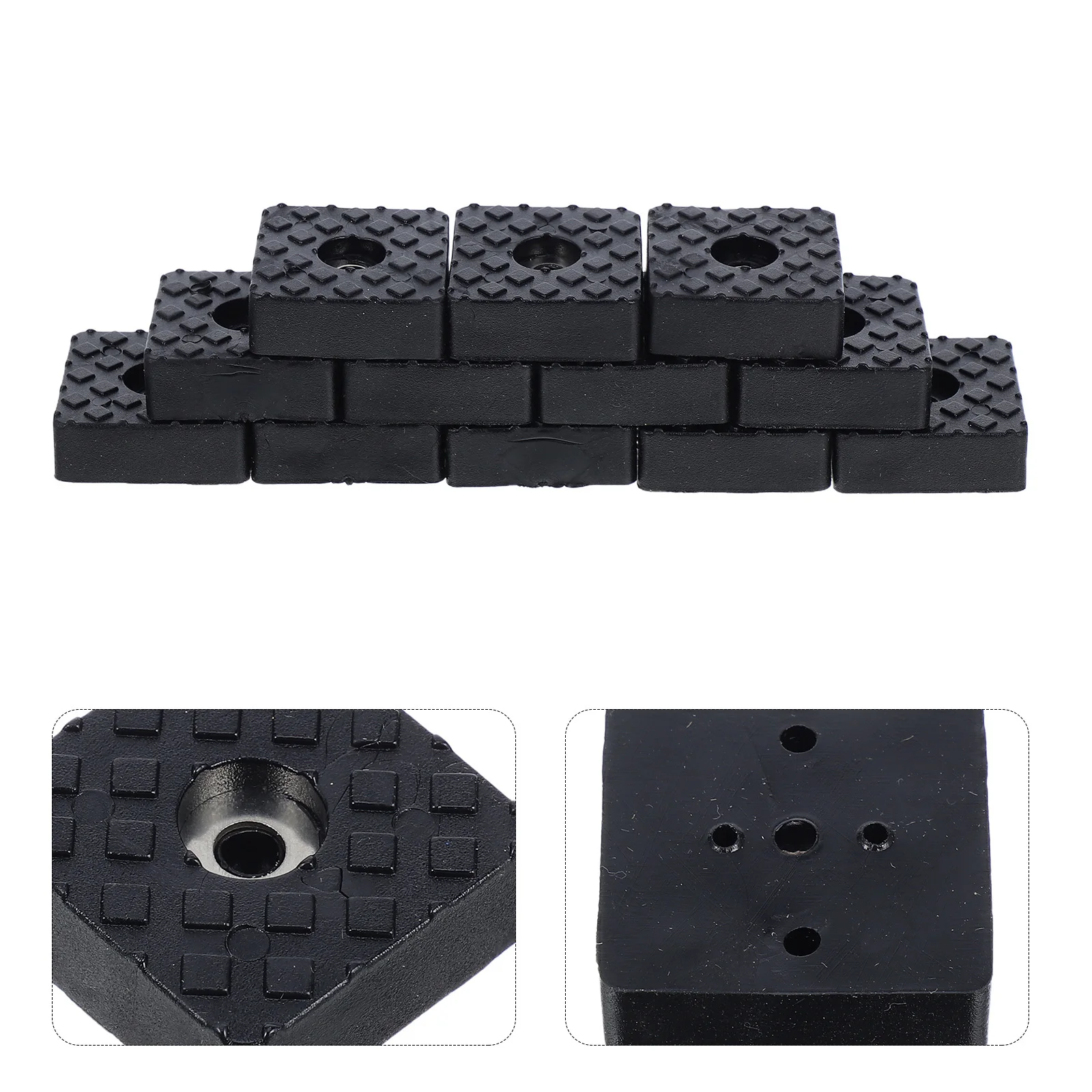 

12Pcs Non Slip Furniture Pads Rubber Feet Caps Chair Sofa Table Legs Floor Protection Antiskid Pads Square Rubber Feet