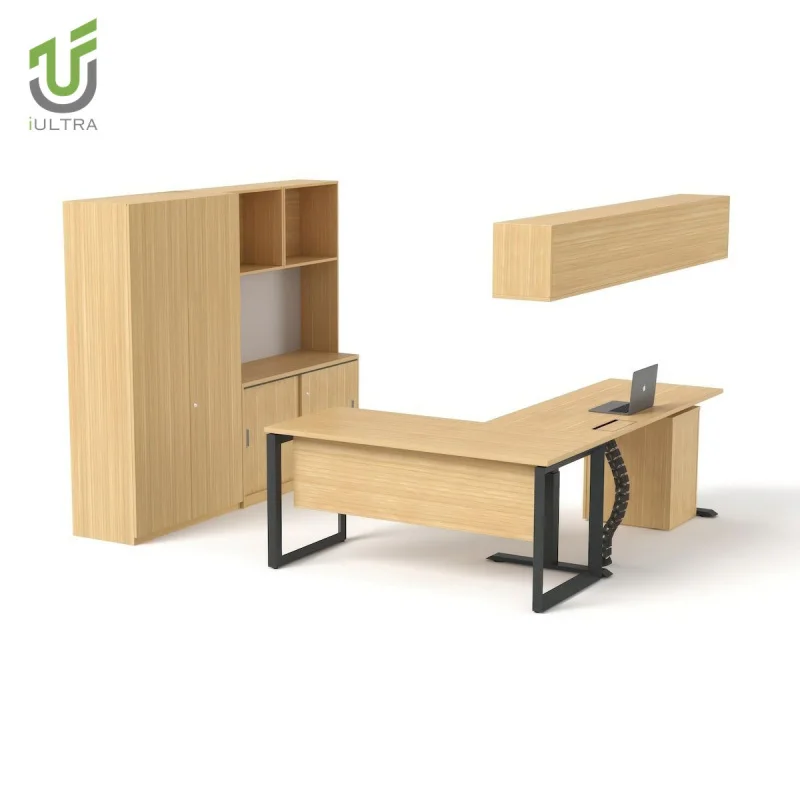 مخصص.IULTRA مكتب تنفيذي ملكي حديث طراز باروكي متين وسهل التجميع فاخر CEO أوراق شجر عتيقة MDF MFC Wood Carvi