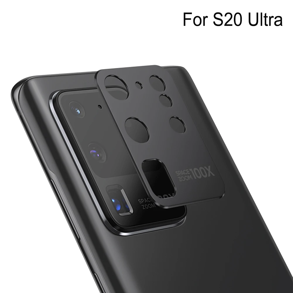 Protector de lente de cámara, película protectora para S20 Ultra, funda con anillo de lente trasera de Metal para SamsungGalaxy S20 Plus/S20 Ultra