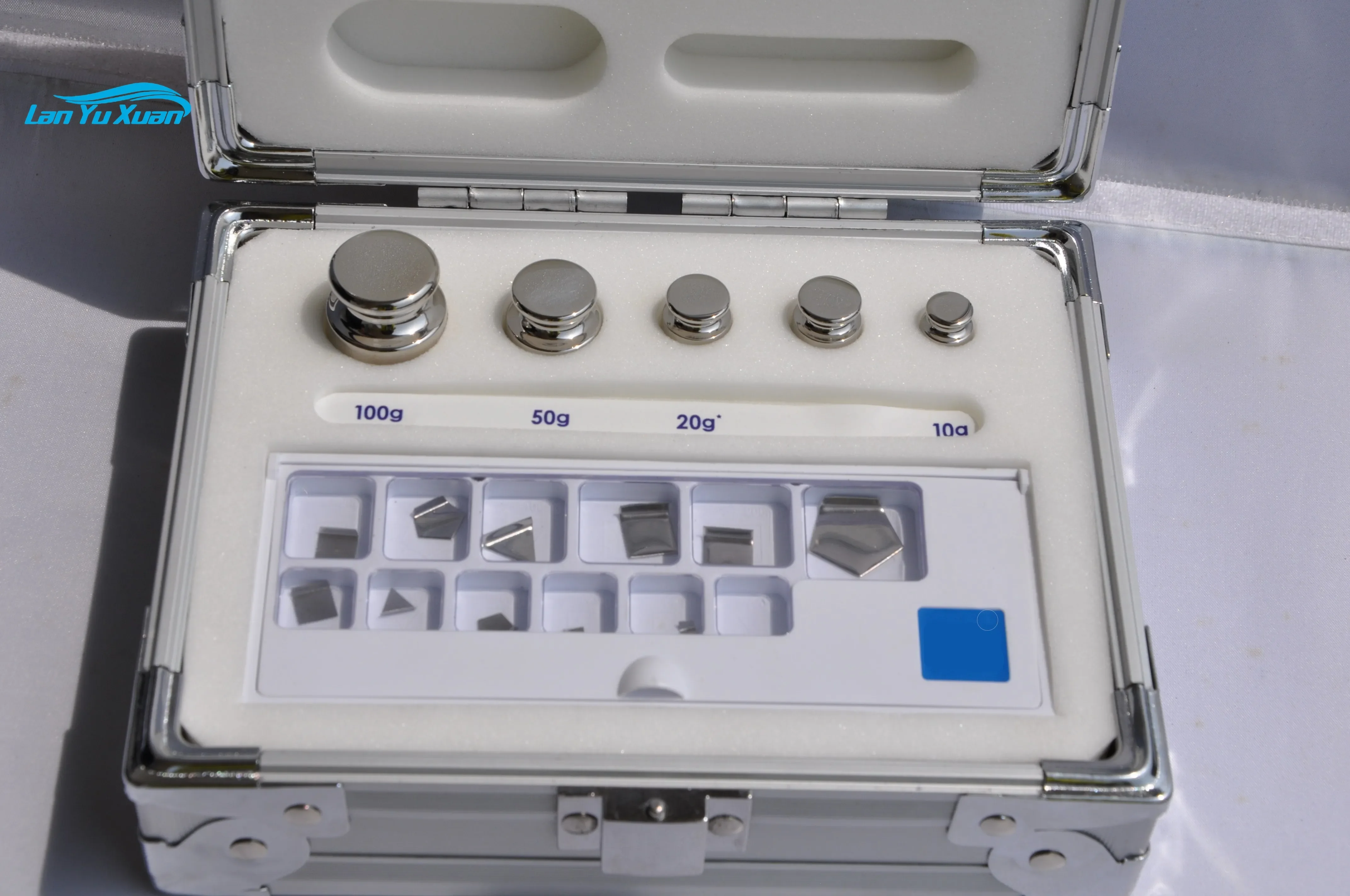 E2 1mg-100g صندوق الوزن من الفولاذ المقاوم للصدأ كتلة المعايرة