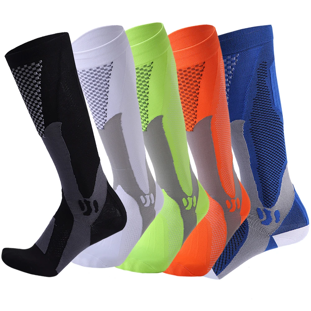 

High Quality Running Compression Socks Stockings Men & Women Sports Socks for Cycling Marathon Football Fitness Varicose Veins