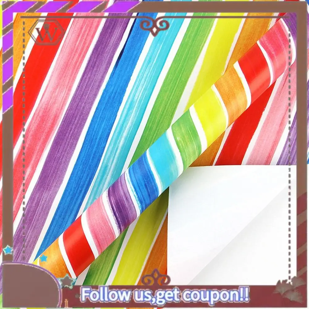 ABBG-12 hojas de papel de regalo, papel de regalo de cumpleaños arcoíris, envolturas de regalo para cumpleaños, San Valentín, Pascua