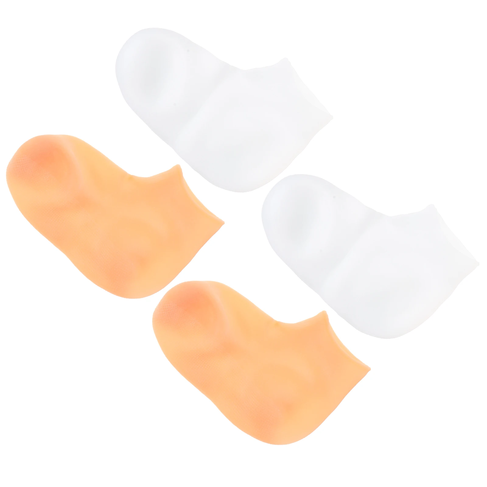 

2 Pairs Exfoliating Socks Moisturizing for Dry Feet Spa Overnight Anti Crack Heel Softening Women's