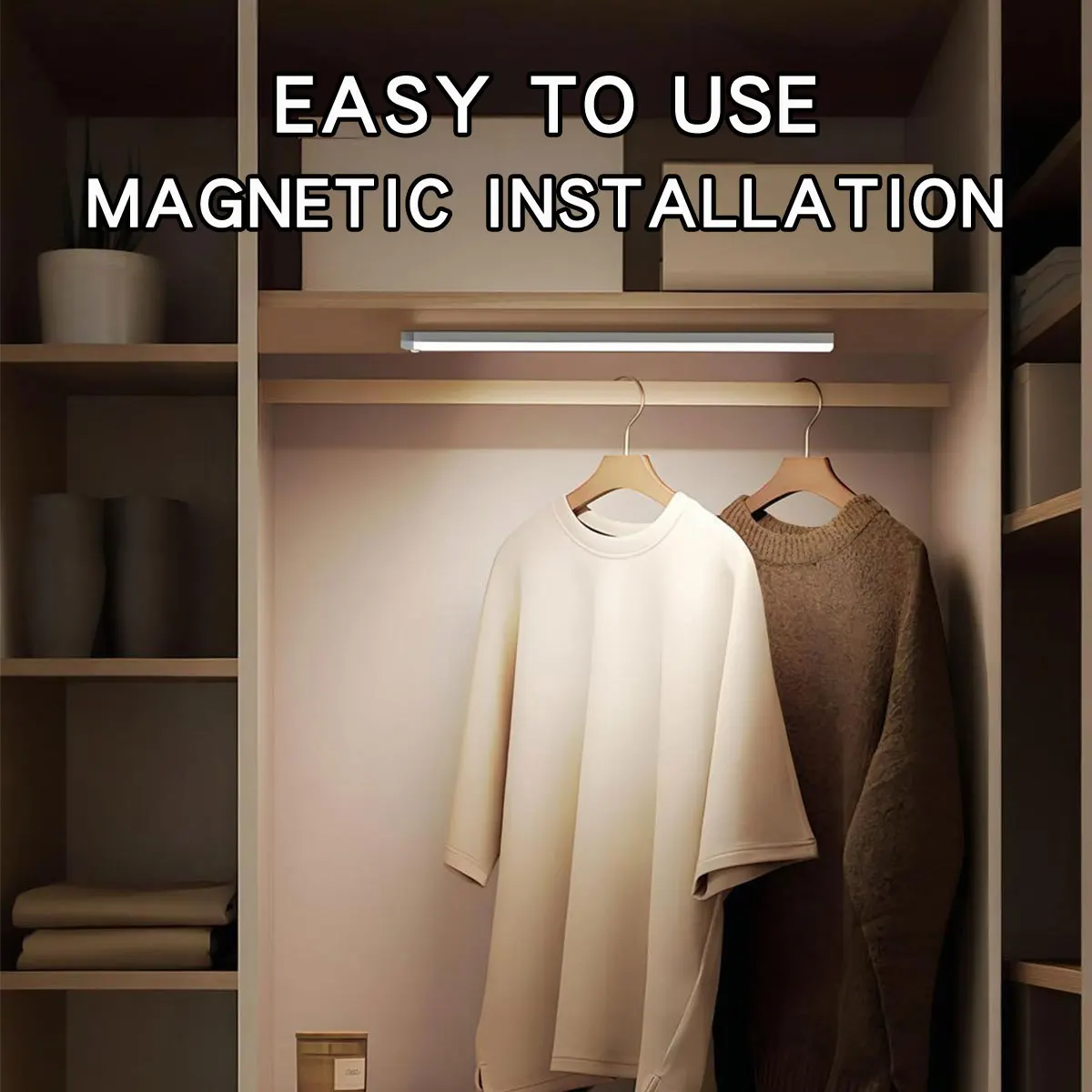 Motion Sensor Light Wireless LED Night Light USB Rechargeable Night Lamp For Kitchen Cabinet Wardrobe Lamp Staircase Backlight