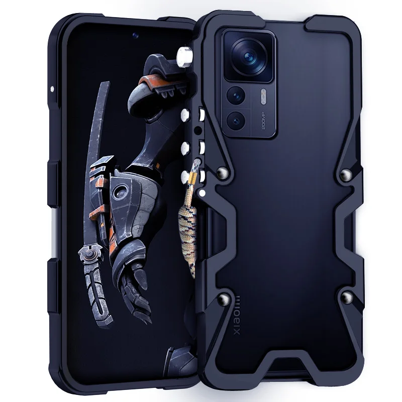 

Бронированный винтовой металлический каркас противоударный чехол для Xiaomi 12s 12 12T 11T Pro 12 Lite 11T 11 12T Алюминиевый бампер чехлы