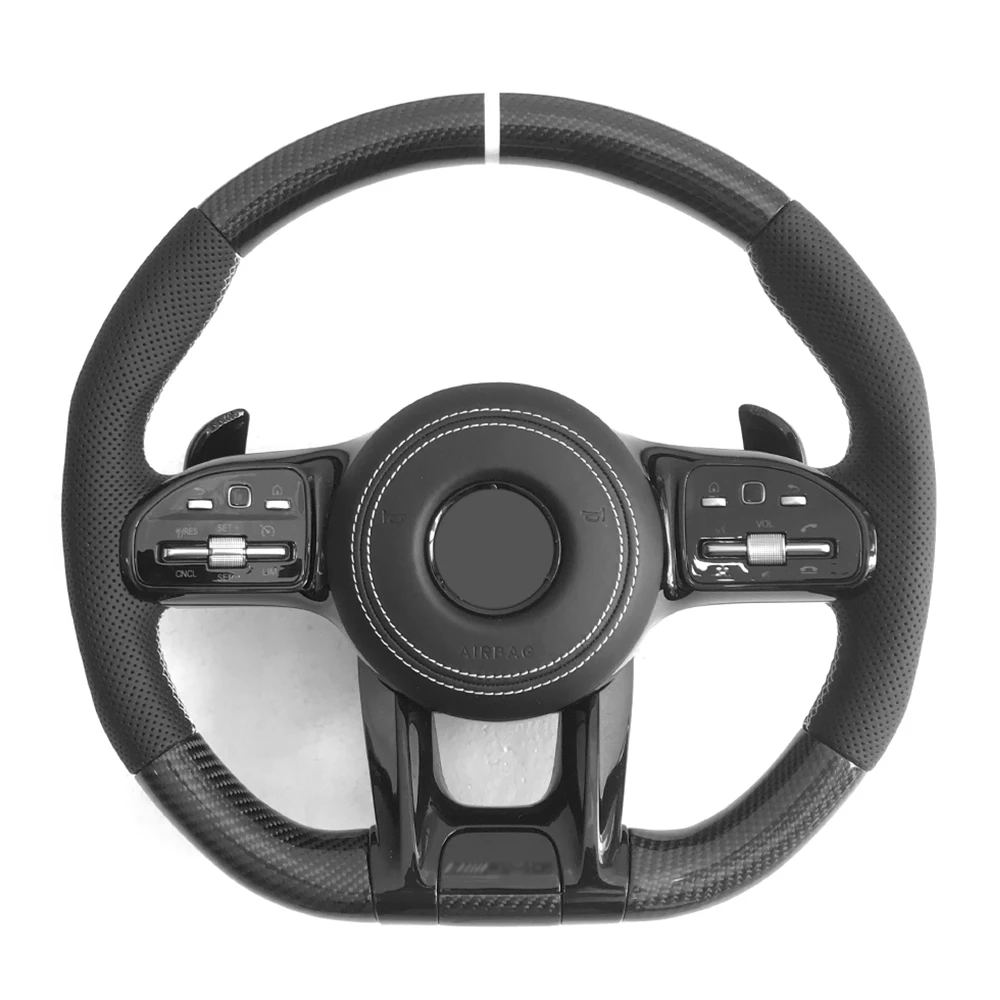 For Mercedes Benz A Class W177 Customized Steering Wheel Carbon Fiber Steering Wheel