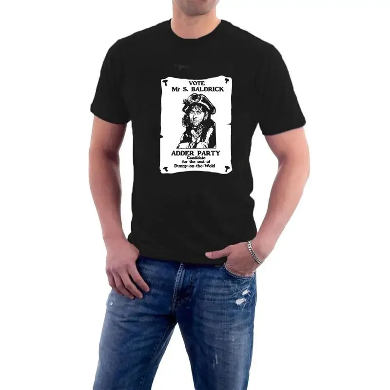 Vote Mr S Baldrick T Shirt Dunny On The Wold Mp Blackadder Sillytees