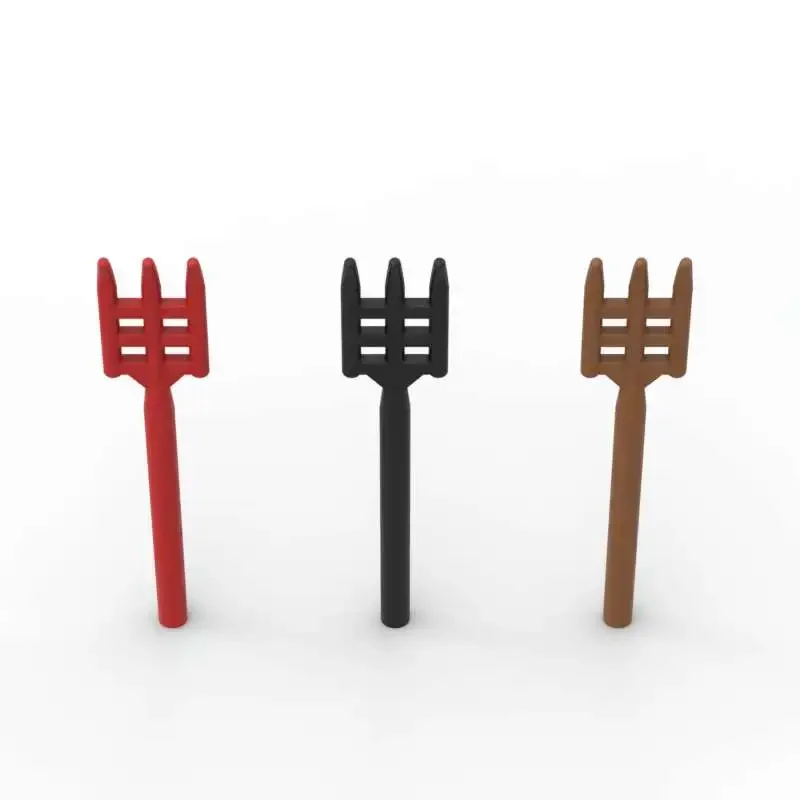 MOC 10 قطعة مجرفة 95345 اللبنات مزرعة يده 4496 أداة متوافقة الطوب تجميع الجسيمات لعب الأطفال هدايا عيد ميلاد #6