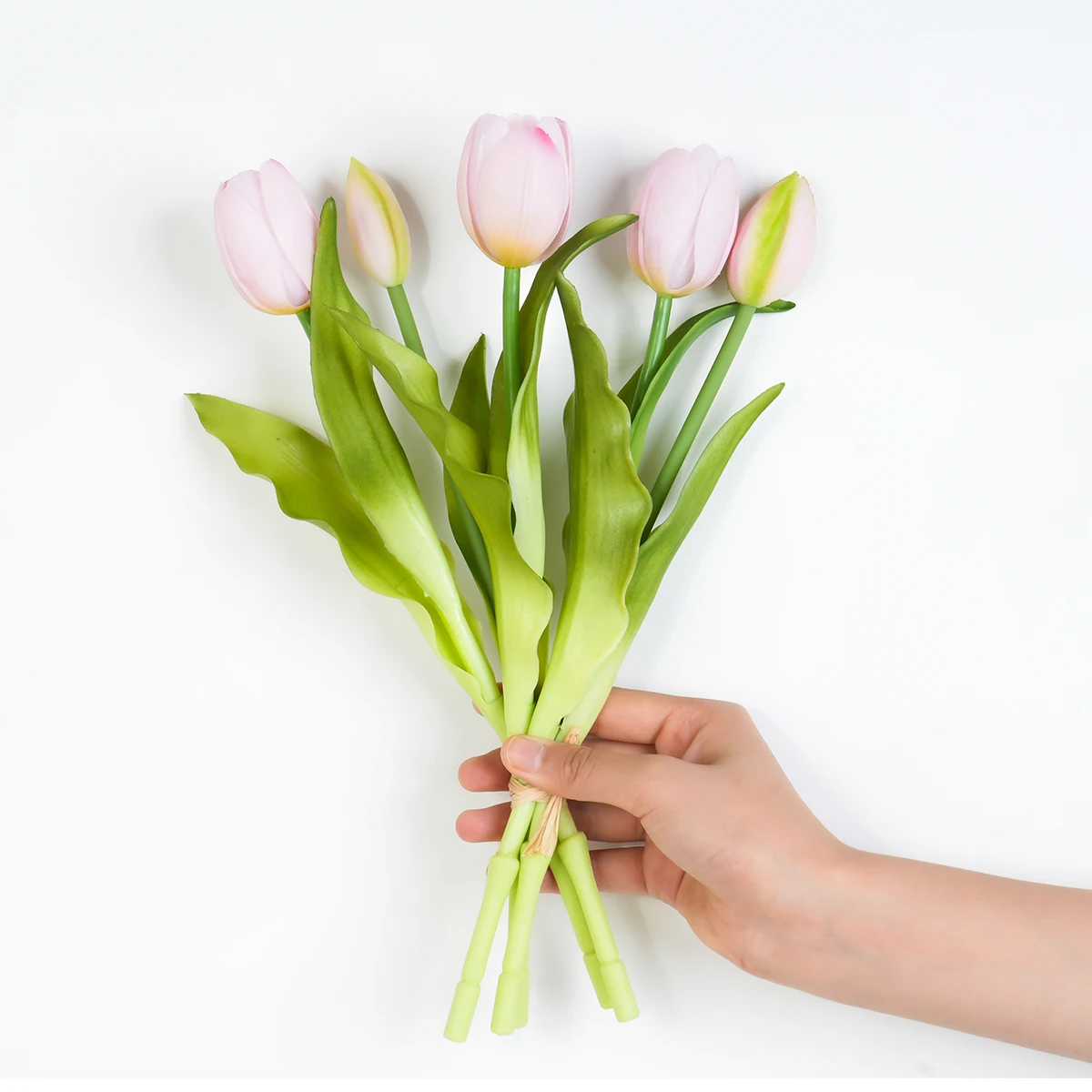 5 stks Kunstmatige Tulp Boeket Siliconen Nep Bloemen Feestdecoratie Woonkamer Tafel Middelpunt Bloemstuk Decoratie